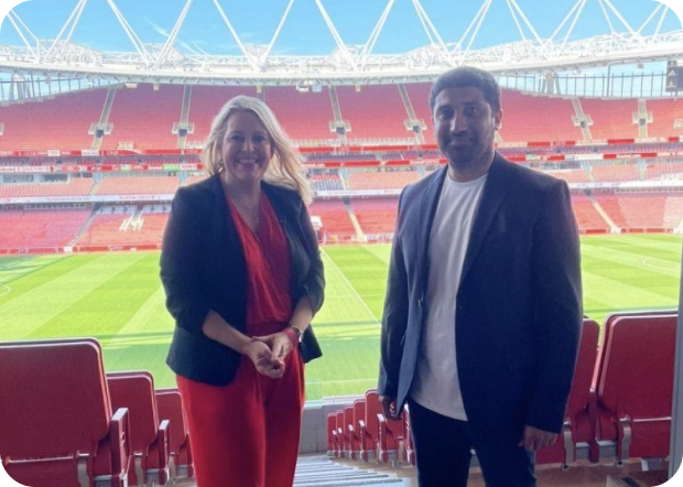 Arjun Global at the Emirates Stadium